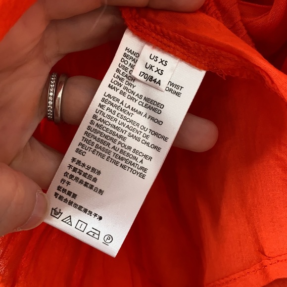 Free People Hooked On You Skirt Ruffle Red NWT XS - Picture 8 of 8